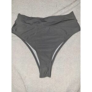 Bikini Bottoms xl grey high waisted